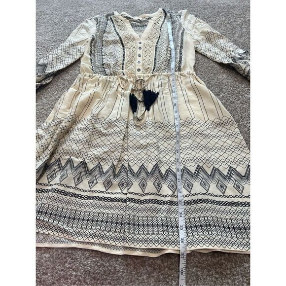 Floreat For Anthropologie Pierre Ivory & Black Dress with Pocket’s Size 8 - Picture 7 of 11